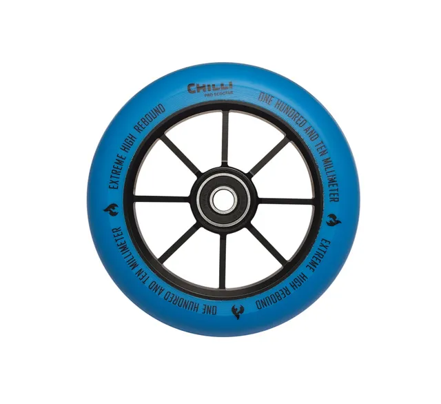 chilli-pro-scooter-base-rolle-blue-110-mm-stunt-scooter-rad image 1