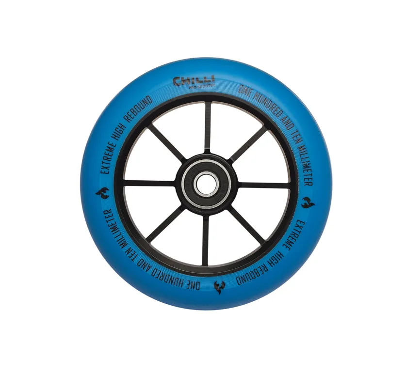 chilli-pro-scooter-base-rolle-blue-110-mm-stunt-scooter-rad image 1