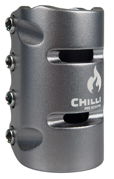 chilli-pro-scooter-clamp-scs-4-bolt-grey-stunt-scooter-clamp image 1
