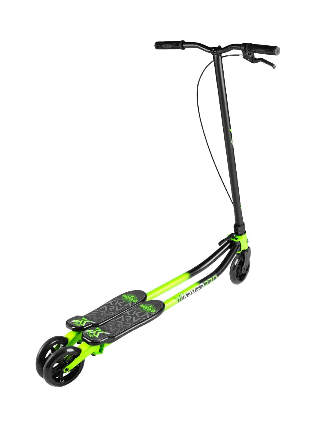 madd-gear-x-karver-pro-3-in-1-scooter-black-green-mit-light-up-rad image 5