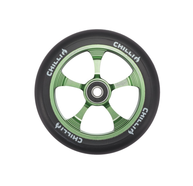 chilli-pro-scooter-wheel-green-120mm-stunt-rolle-reaper-reloaded-v2 image 1