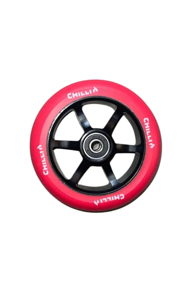 chilli-pro-scooter-wheel-5000-110-mm-stunt-rolle-black-red image 1