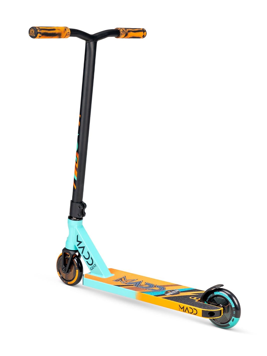 madd-gear-kick-pro-5-zoll-stunt-scooter-teal-orange image 2