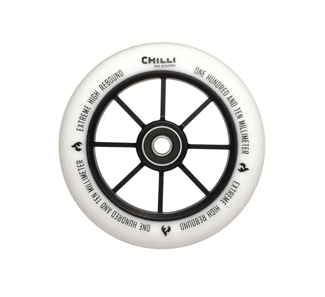 chilli-pro-scooter-wheel-white-110mm-stunt-scooter-rolle-base image 1