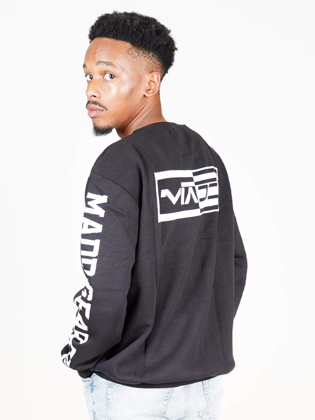 madd-gear-mg-crew-neck-sweatshirt-black-sweater image 5