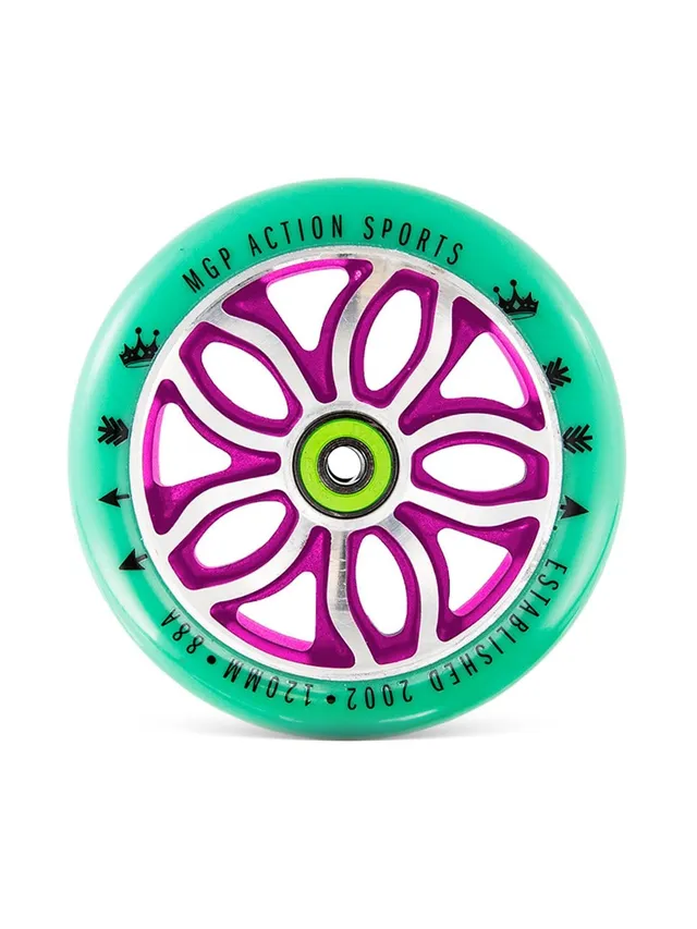 madd-gear-mfx-120mm-switchblade-wheel-pink-teal image 1