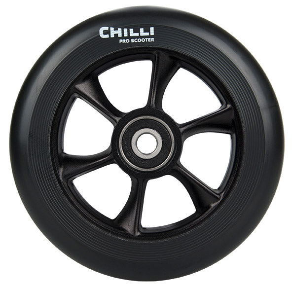 chilli-pro-scooter-wheel-black-110mm-beast-v2-stunt-scooter-rolle image 1