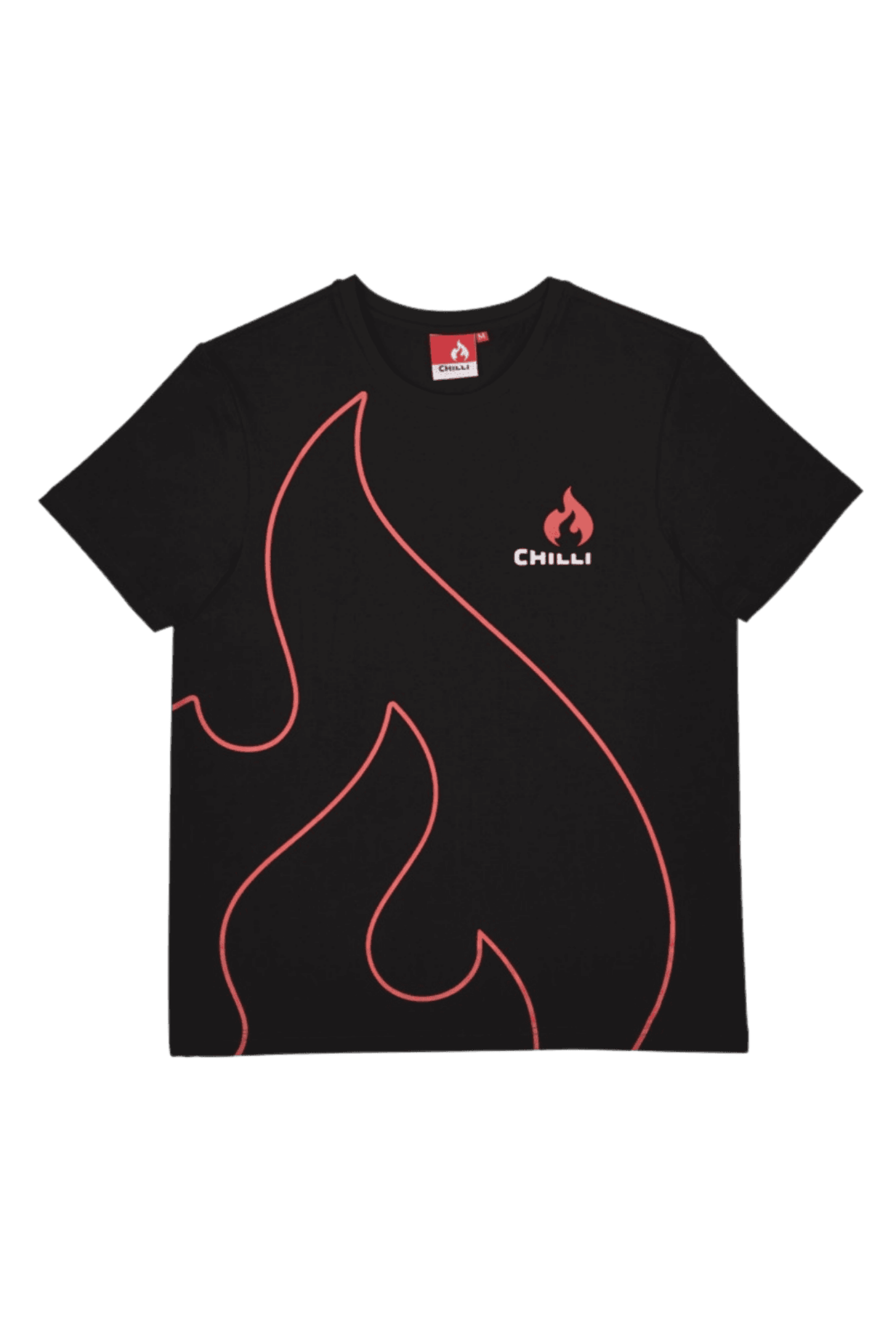 chilli-pro-scooter-t-shirt-flame-black-baumwoll-shirt image 1