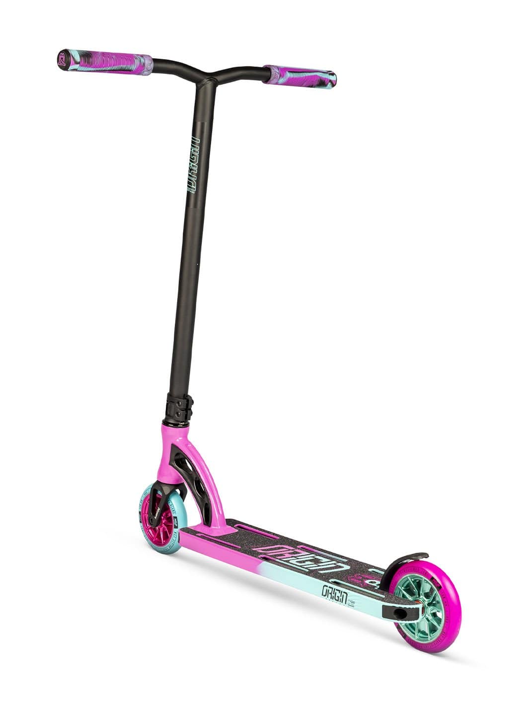 madd-gear-mgo-origin-pro-scooter-pink-teal-pro-stunt-scooter image 2