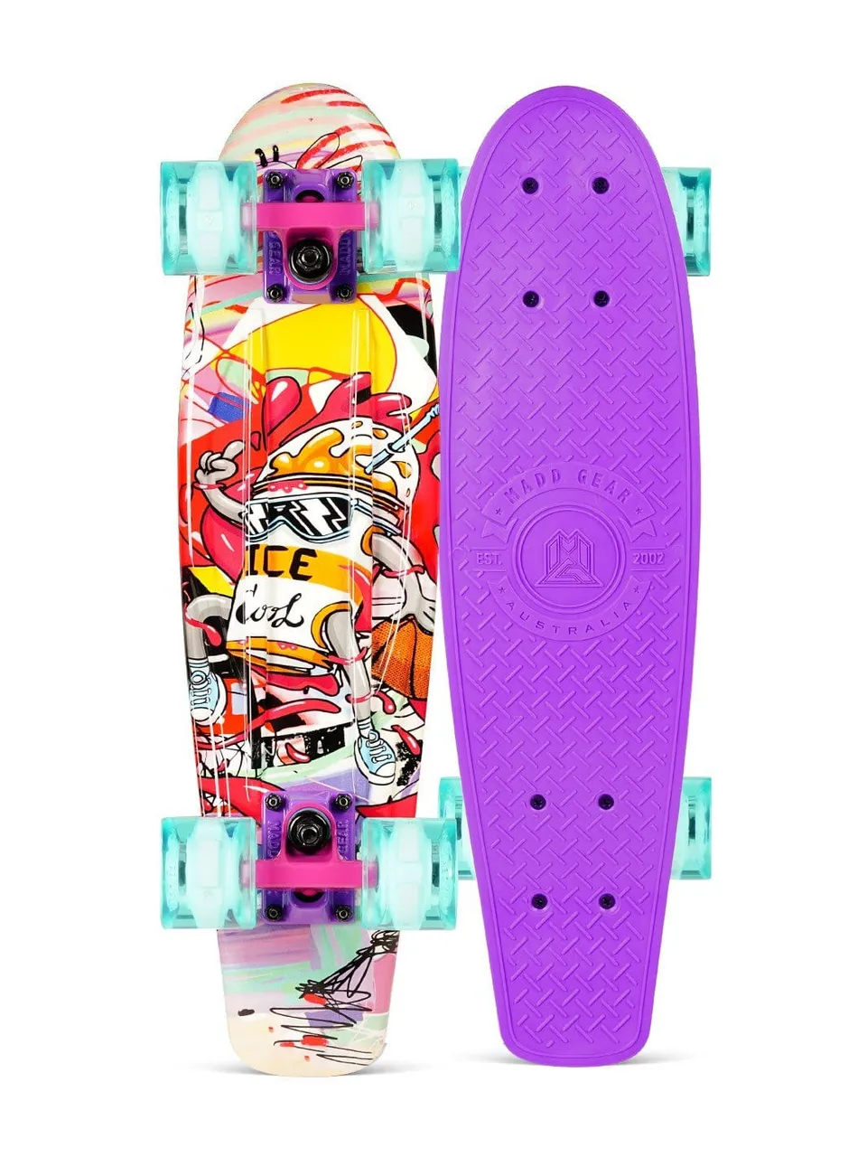 madd-gear-light-up-retro-skateboard-komplett-baller image 1