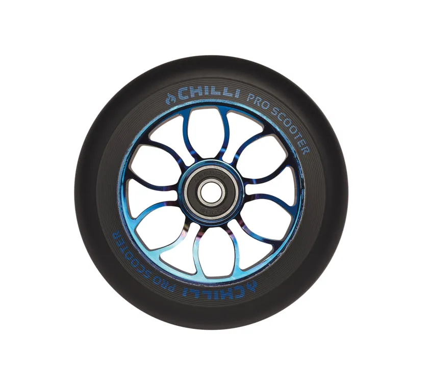 chilli-pro-scooter-wheel-ocean-blue-110mm-stunt-rolle image 1