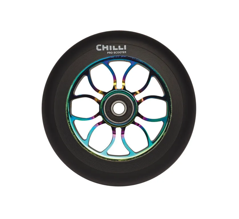 chilli-pro-scooter-wheel-grim-neochrome-110mm-stunt-rolle image 1
