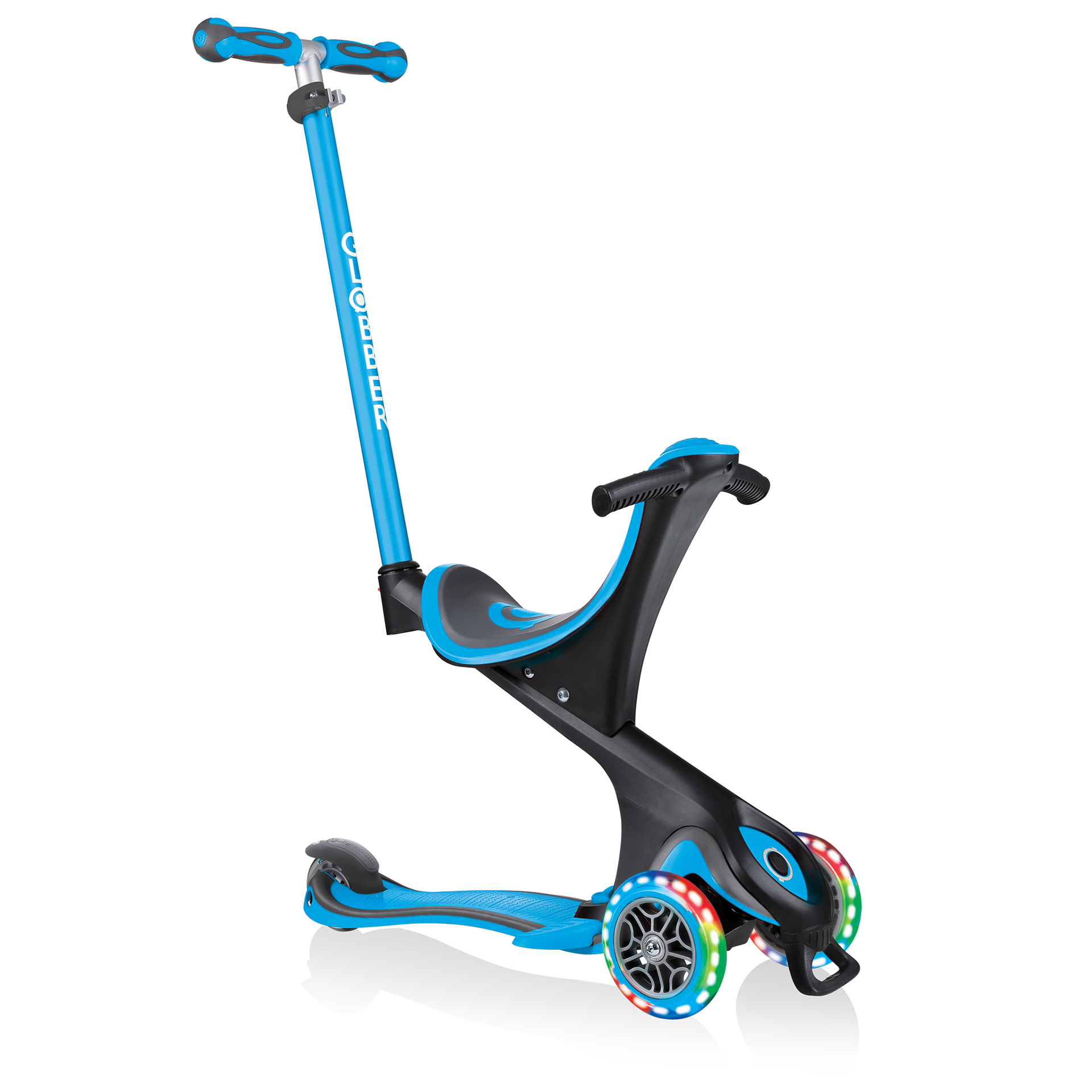 globber-go-up-comfort-lights-3-in-1-kinderroller-mit-sitz-und-leuchtrollen image 1