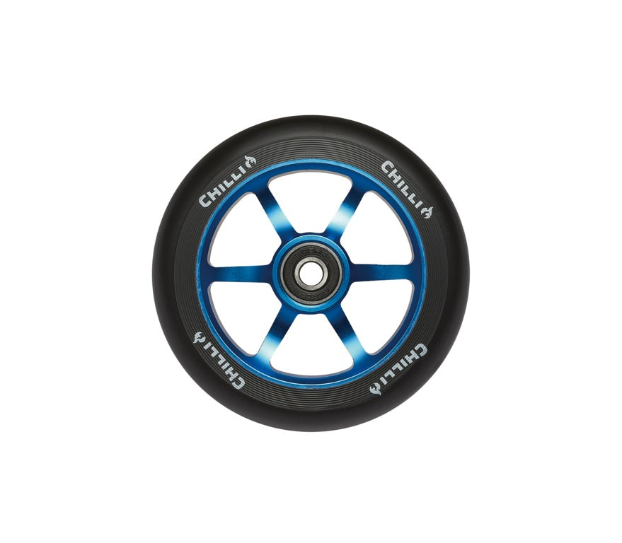 chilli-pro-scooter-wheel-blue-110mm-rolle-f-r-4000-base-rocky image 1