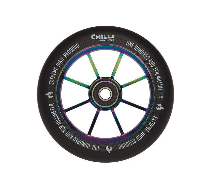 chilli-pro-scooter-wheel-neochrome-110mm-stunt-rolle-rocky image 1