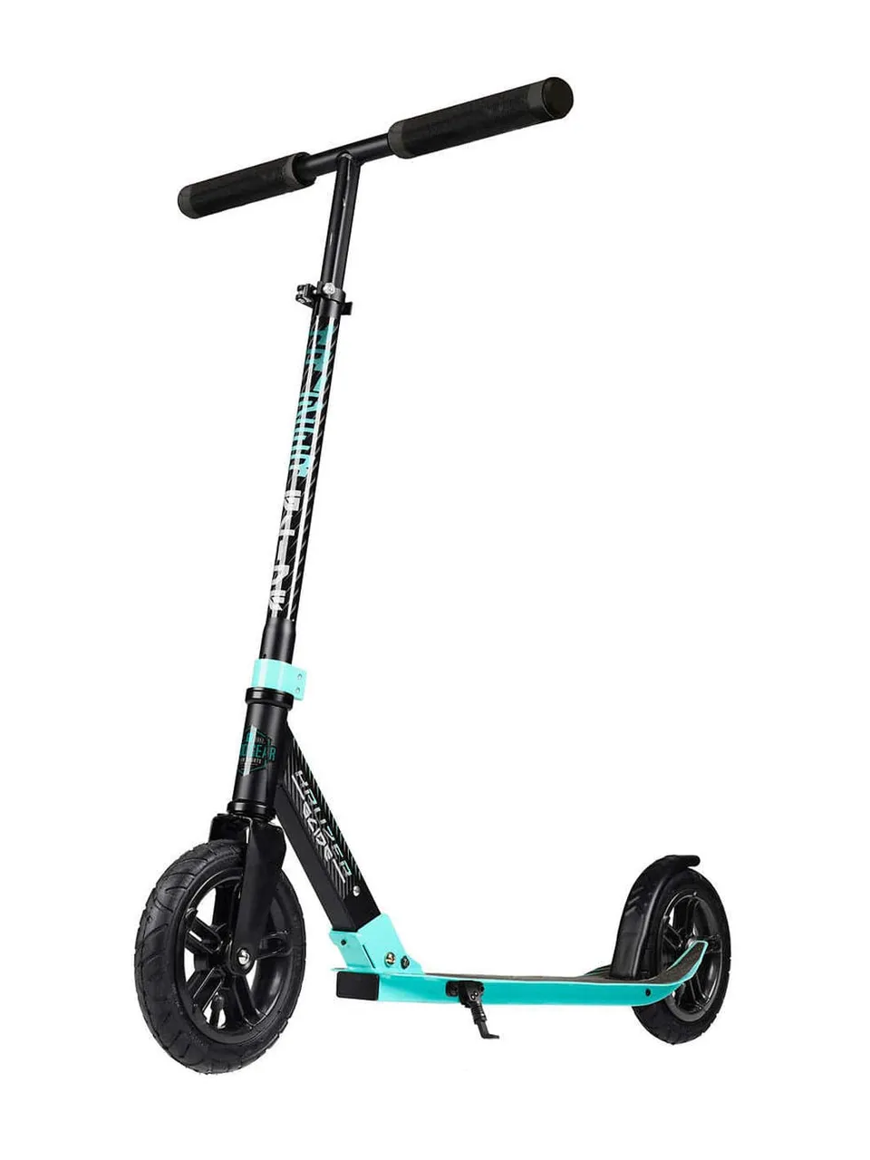 madd-gear-kruzer-wide-glide-folding-scooter-black-teal-cityroller image 1