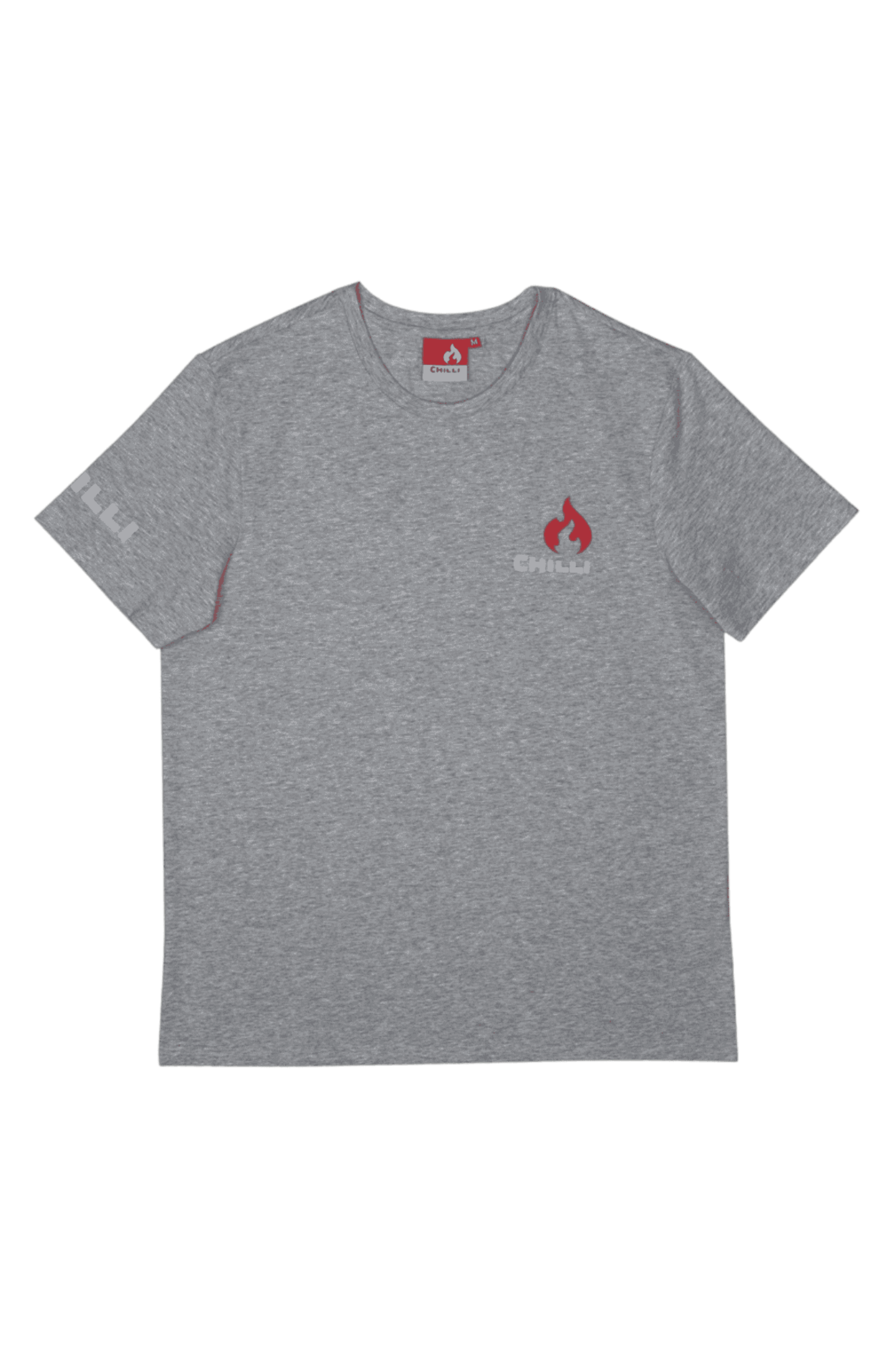 chilli-pro-scooter-t-shirt-basic-grey-shirt-aus-baumwolle image 1
