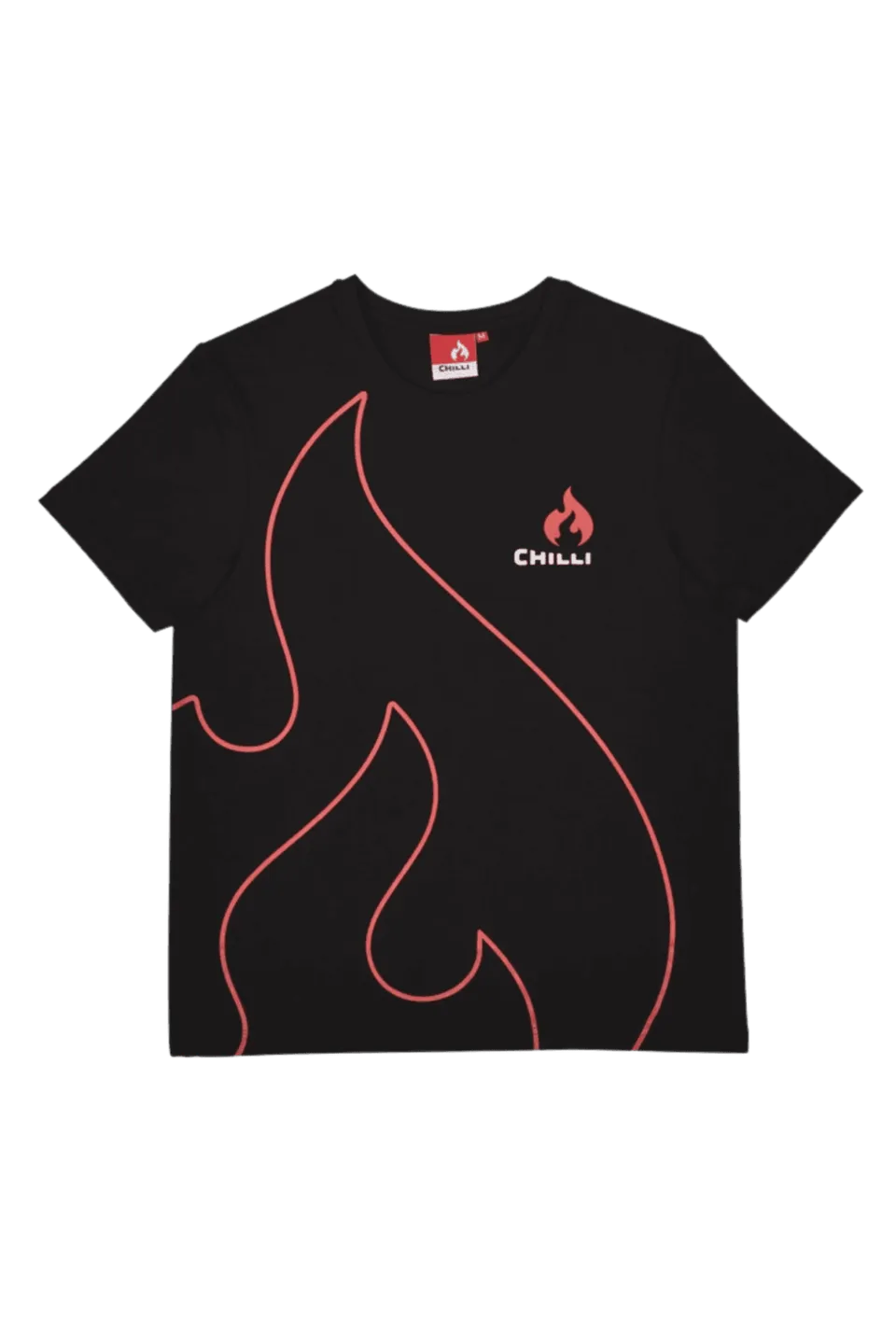 chilli-pro-scooter-t-shirt-flame-black-baumwoll-shirt image 1