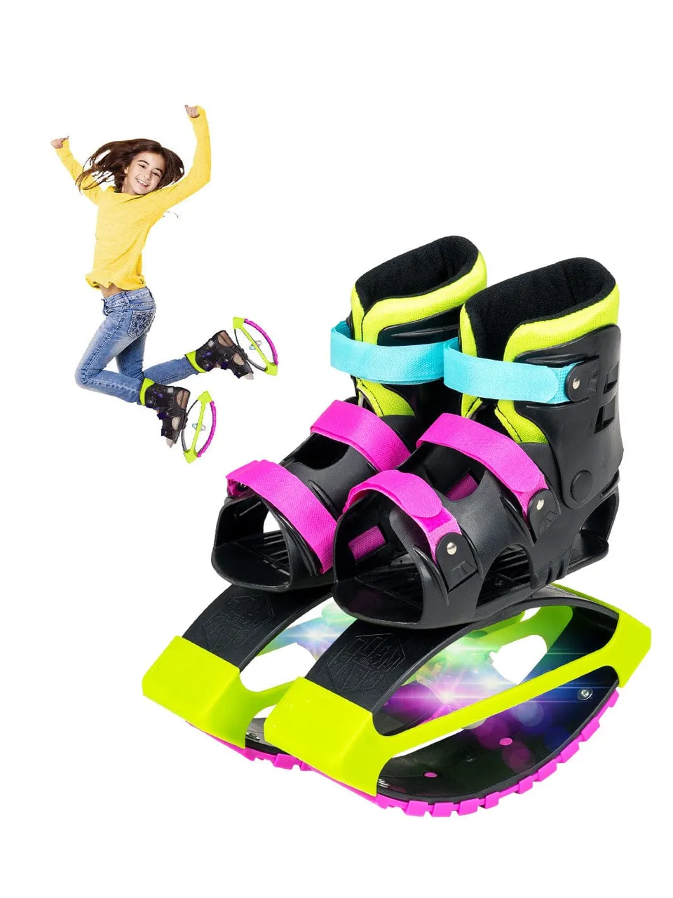 madd-gear-light-up-boost-boots-sprungschuhe-pink-lime image 1