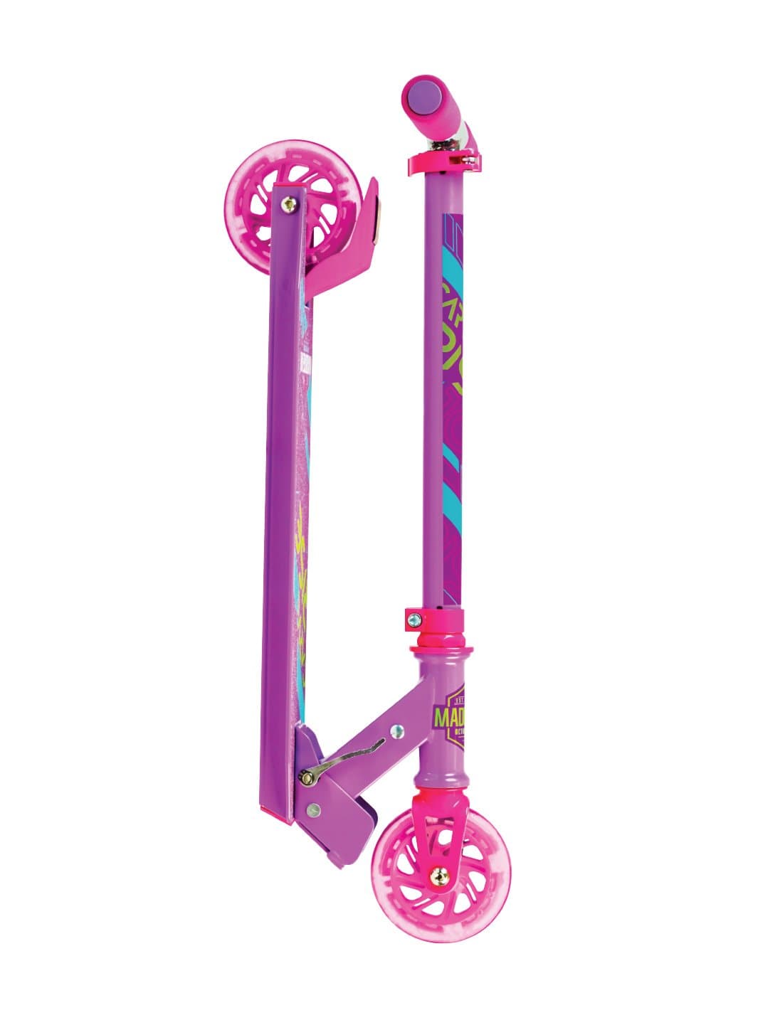 madd-gear-rize-100-klapp-scooter-mit-light-up-rollen-pink-purple image 2