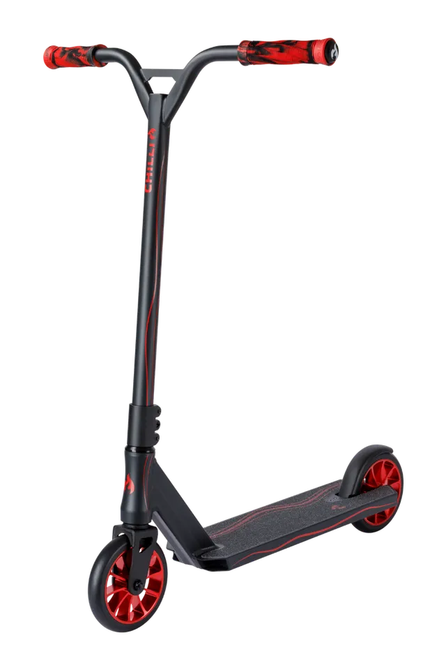 chilli-pro-scooter-wave-track-m-dark-grey-red-komplettscooter image 1