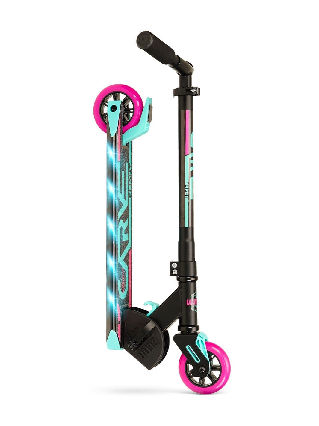 madd-gear-flight-light-up-scooter-pink-teal image 2