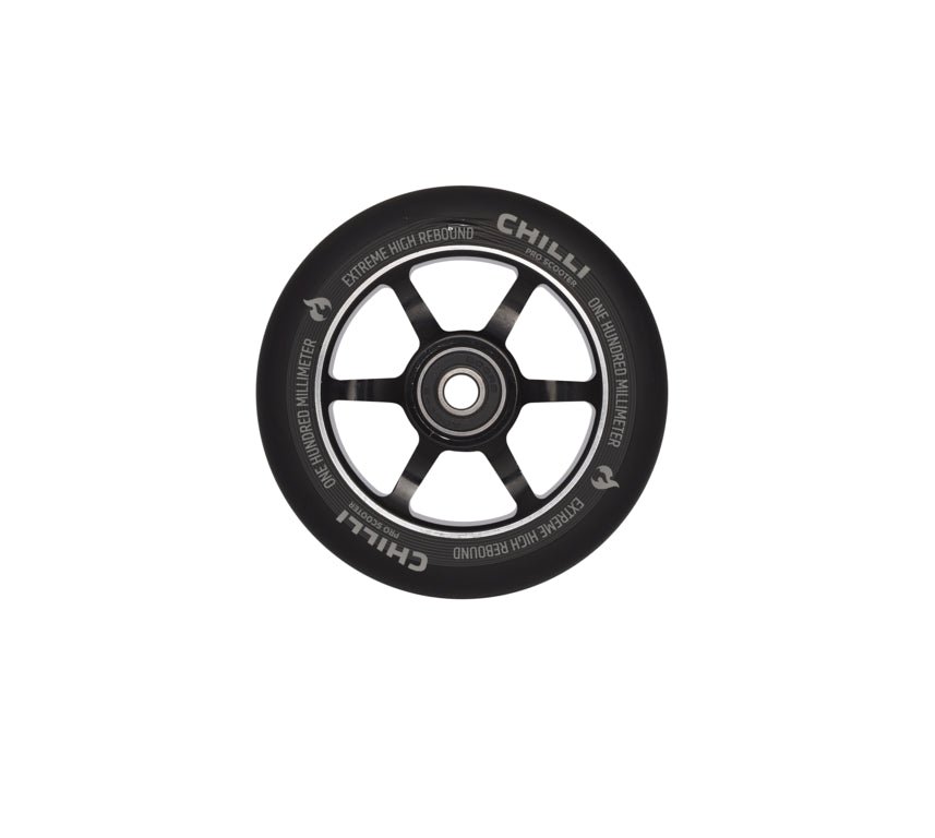 chilli-pro-scooter-wheel-black-100mm-3000-stunt-rolle image 1