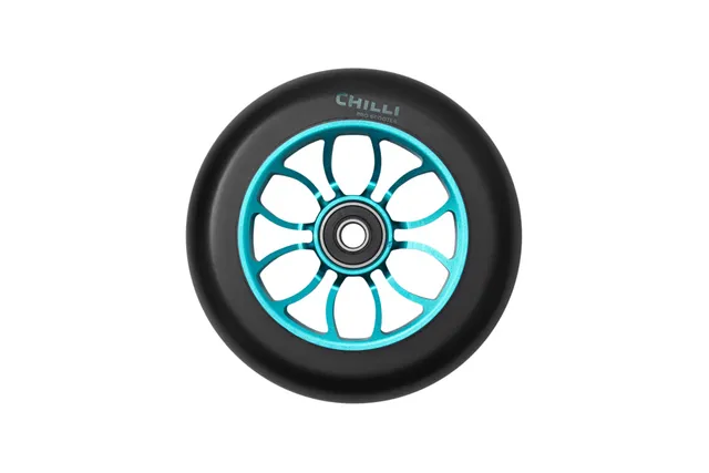 chilli-pro-scooter-wave-rolle-blue-110-mm-stunt-scooter-rad image 1