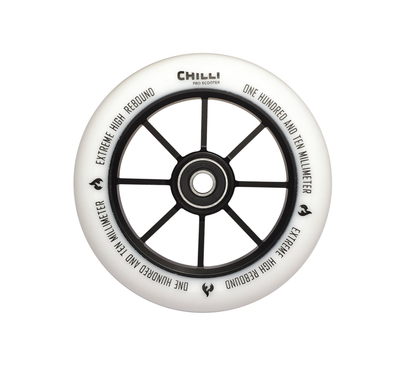 chilli-pro-scooter-wheel-white-110mm-stunt-scooter-rolle-base image 1