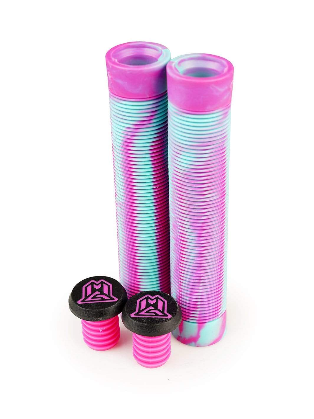 madd-gear-tpr-grind-grips-150mm-pink-teal-swirl image 2