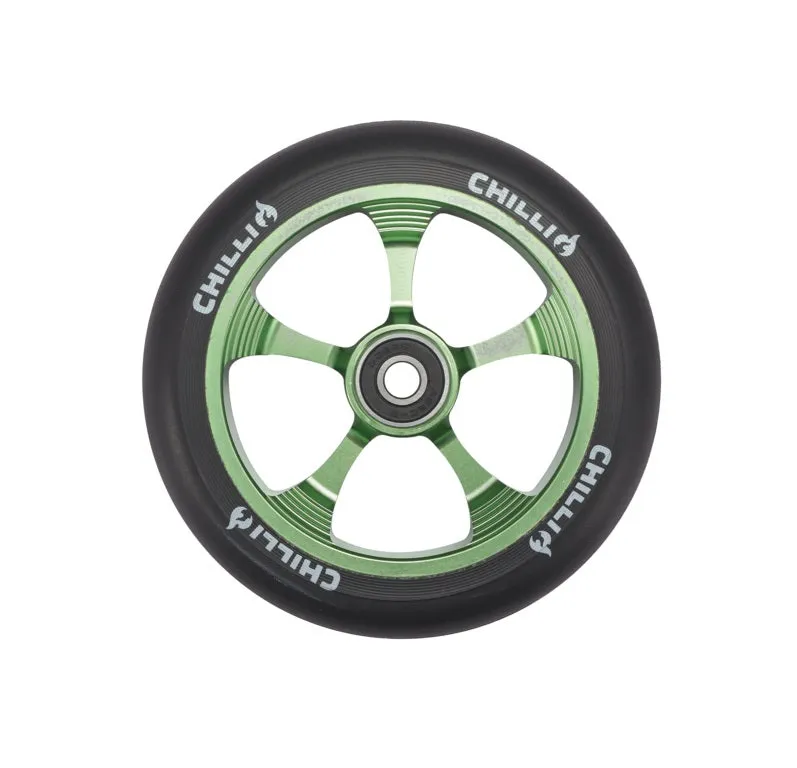 chilli-pro-scooter-wheel-green-120mm-stunt-rolle-reaper-reloaded-v2 image 1