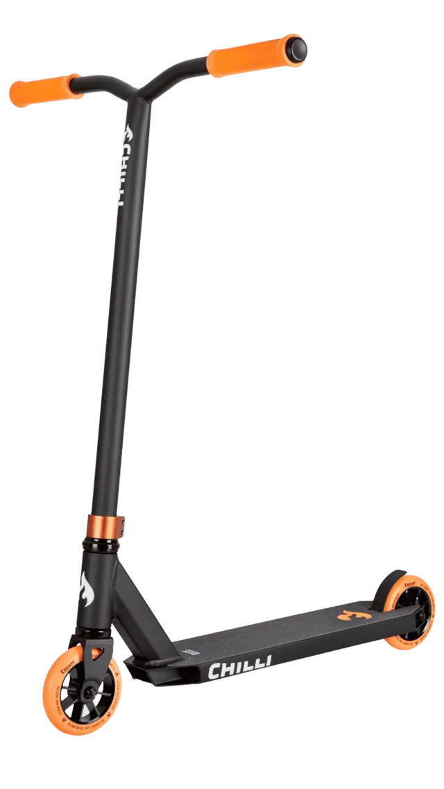 chilli-pro-scooter-base-black-orange-einsteiger-stunt-scooter image 1