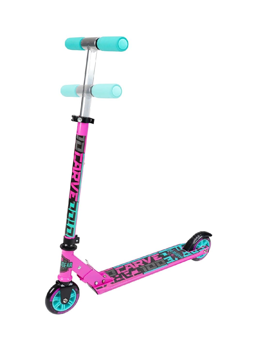 madd-gear-carve-100-kinderroller-faltbar-pink-teal image 4