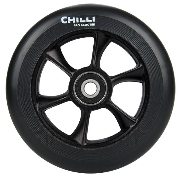 chilli-pro-scooter-wheel-black-110mm-beast-v2-stunt-scooter-rolle image 1