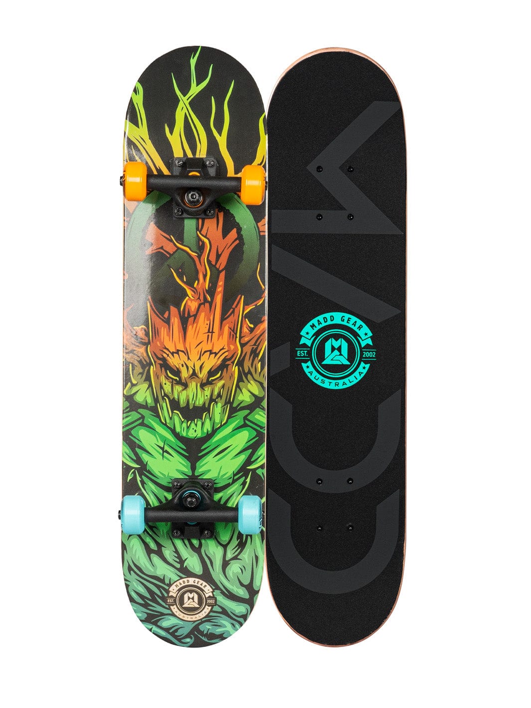 madd-gear-31-ltr-complete-skateboard-green-peace image 1