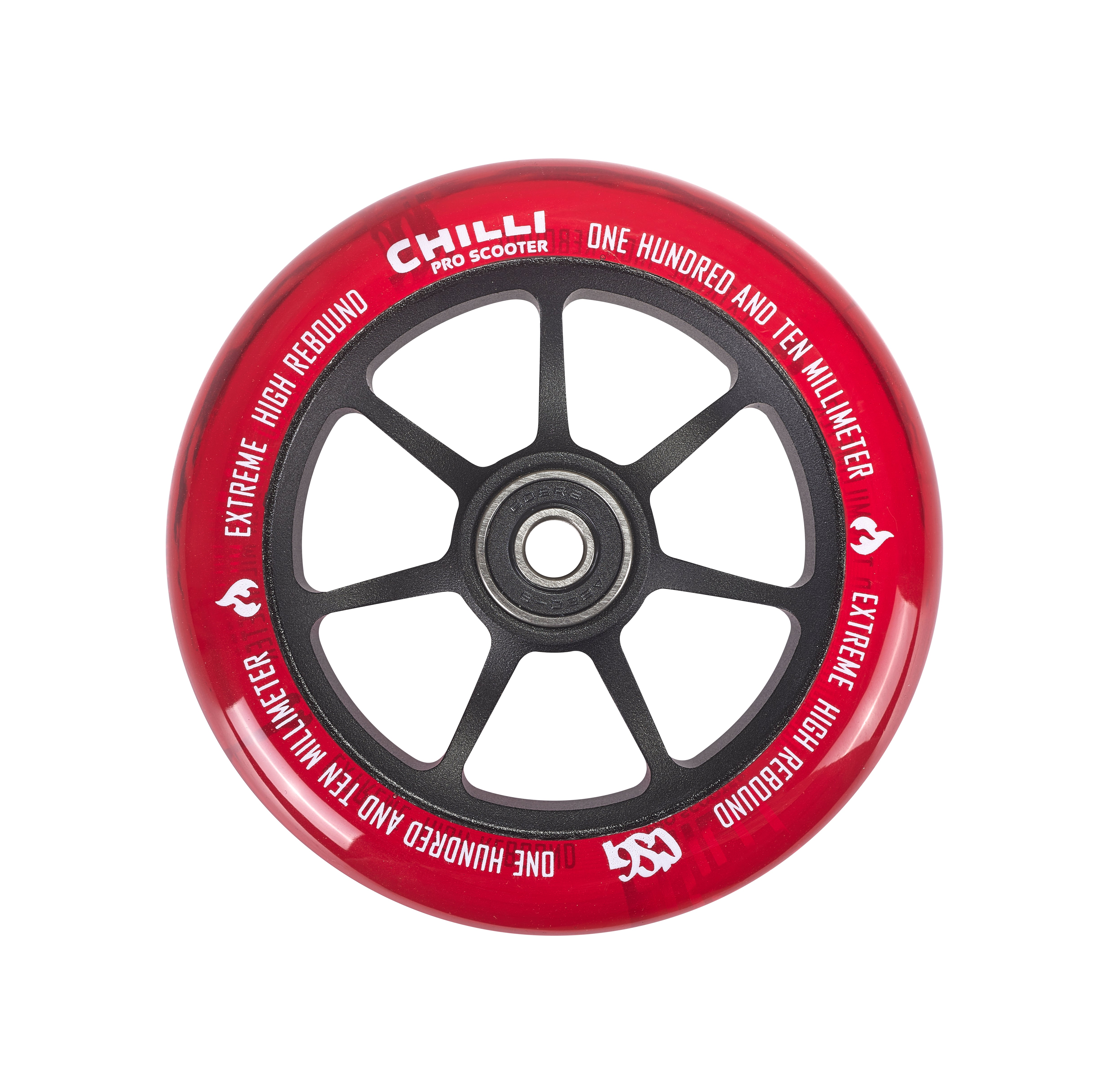 chilli-pro-scooter-csg-hannya-wheel-110mm-red-stunt-rolle image 1