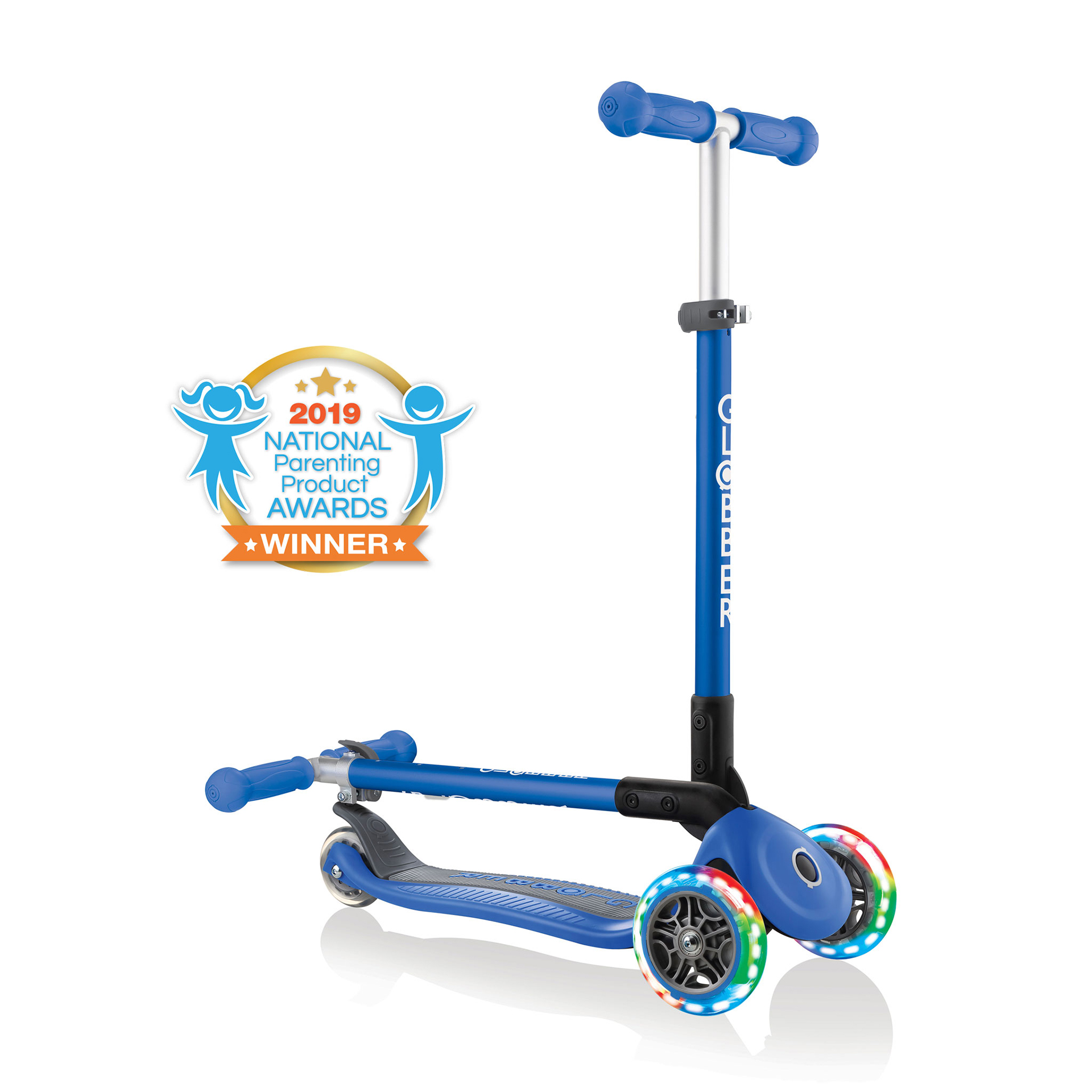 globber-primo-foldable-lights-3-rad-kinderroller-faltbar-mit-led-r-dern image 1