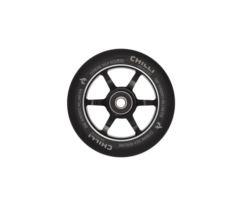 chilli-pro-scooter-wheel-black-100mm-3000-stunt-rolle image 1