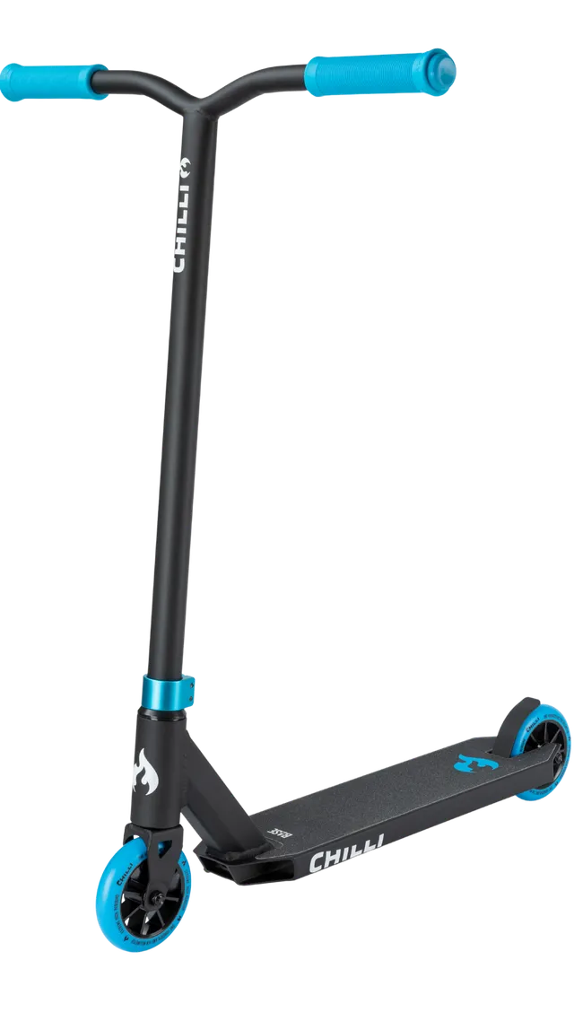 chilli-pro-scooter-base-black-blue-stunt-scooter image 1