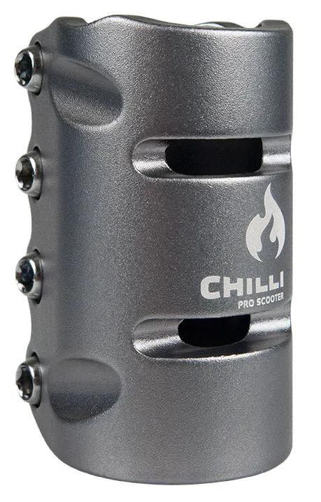 chilli-pro-scooter-clamp-scs-4-bolt-grey-stunt-scooter-clamp image 1