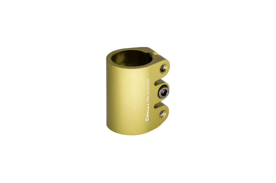 chilli-pro-scooter-clamp-hic-3-bolt-rebel-yellow-lenkerklemme image 1