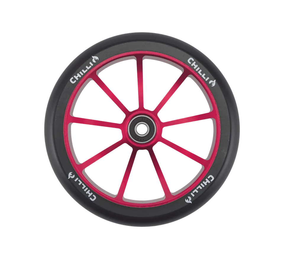 chilli-pro-scooter-wheel-wave-track-black-red-150-mm-rolle image 1