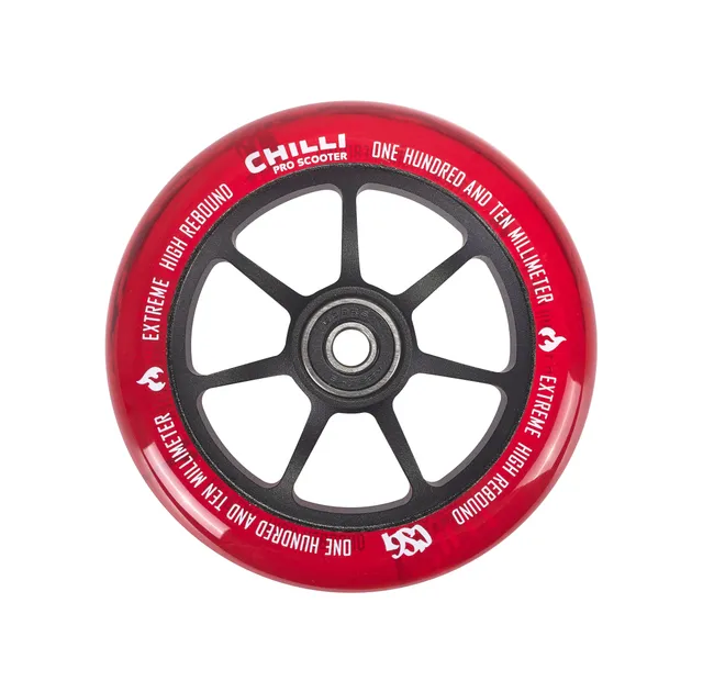 chilli-pro-scooter-csg-hannya-wheel-110mm-red-stunt-rolle image 1
