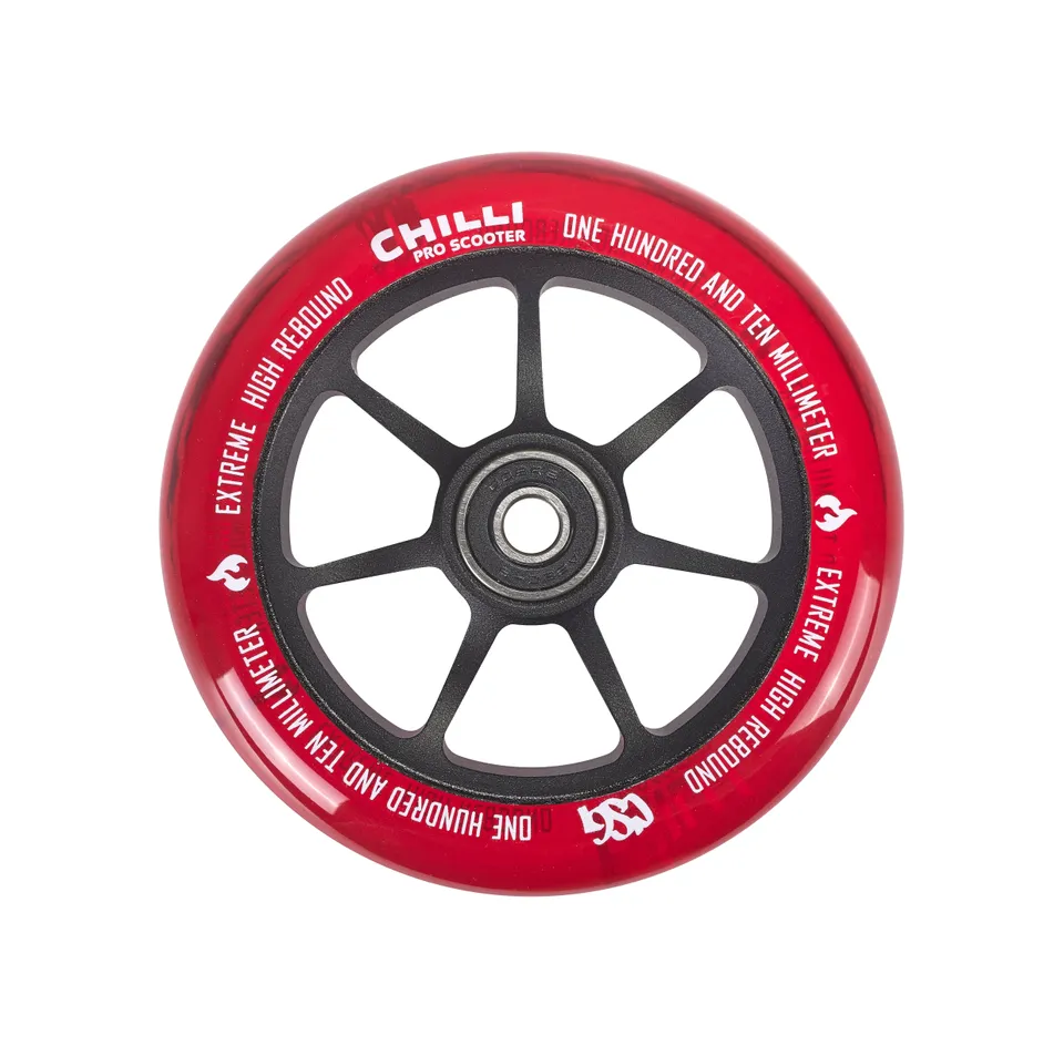 chilli-pro-scooter-csg-hannya-wheel-110mm-red-stunt-rolle image 1