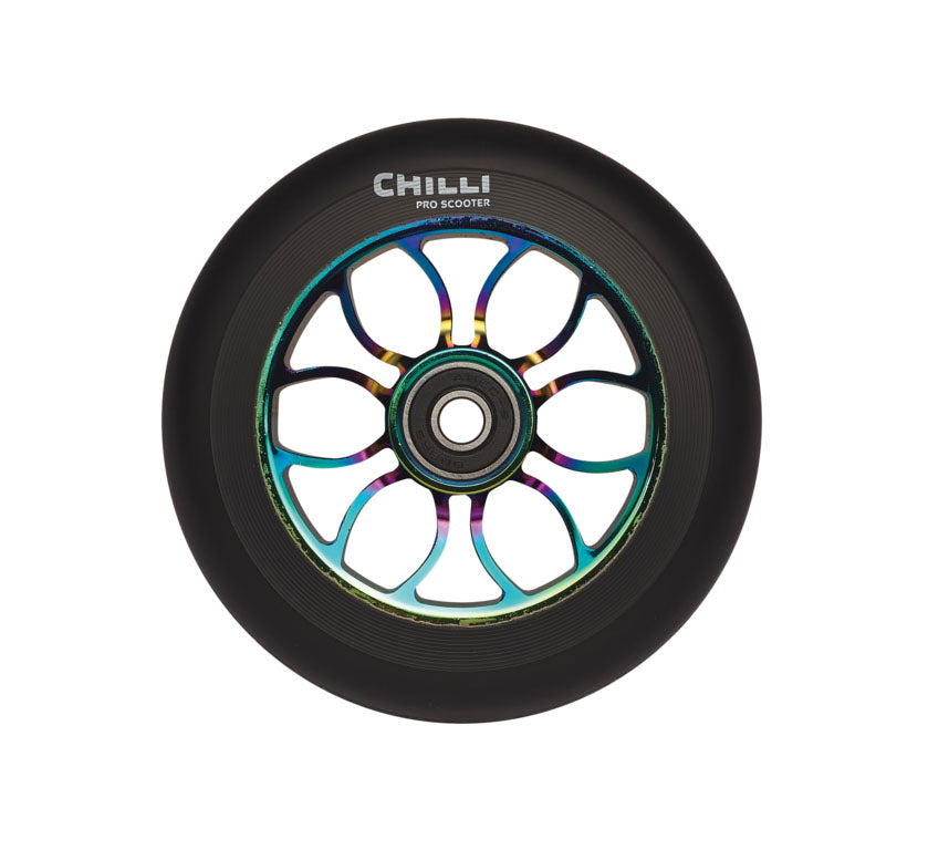 chilli-pro-scooter-wheel-grim-neochrome-110mm-stunt-rolle image 1